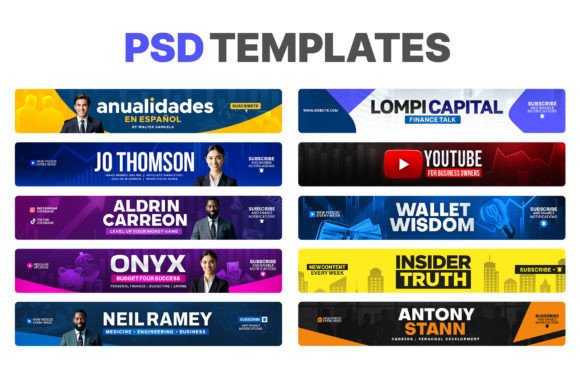 Professional YouTube Banner Pack