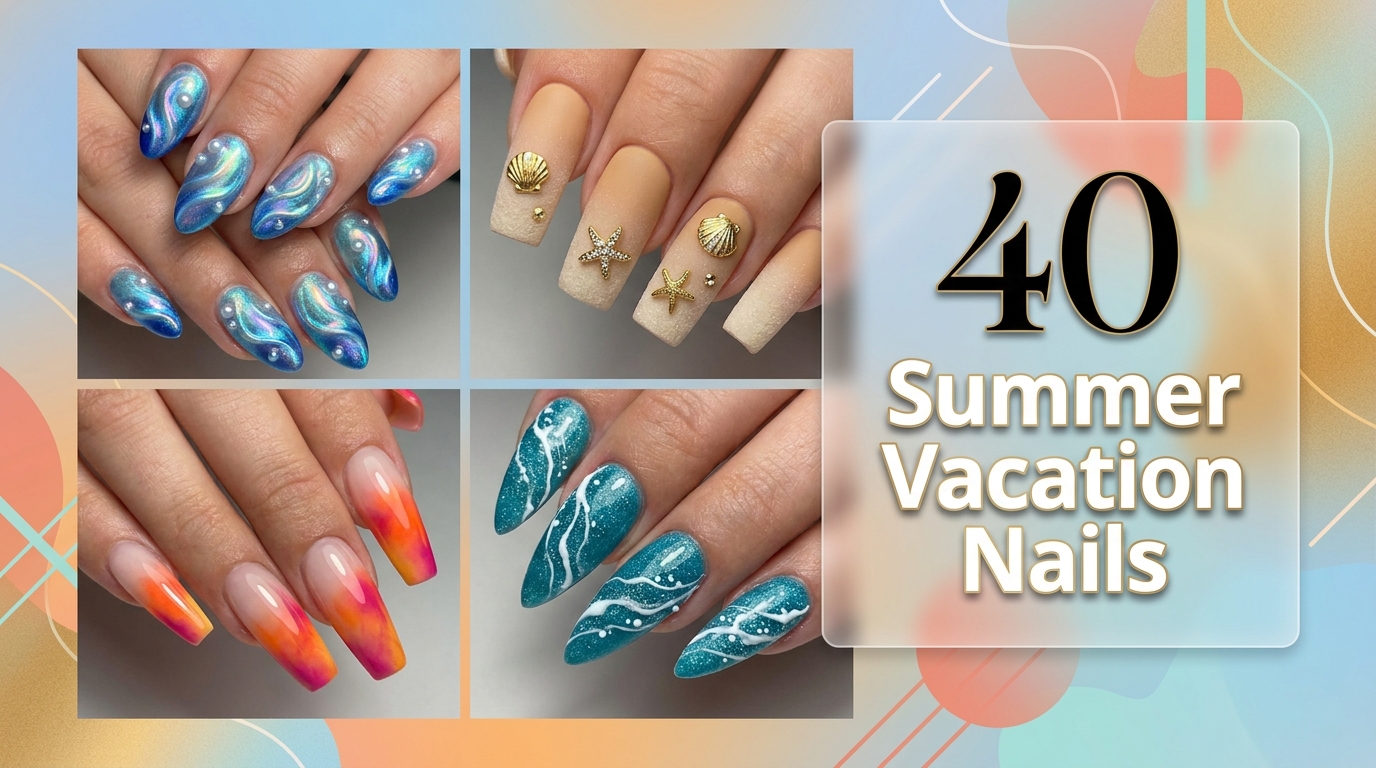 🌊 40 Sun-Soaked Summer Vacation Nail Inspo to Pack for Every Trip