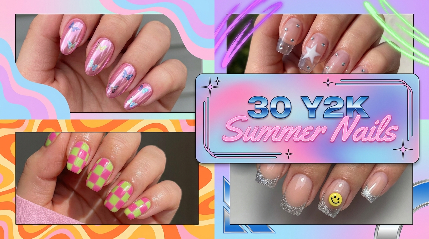 ✨ 30 Y2K Summer Nail Inspo That Channel Retro Glam