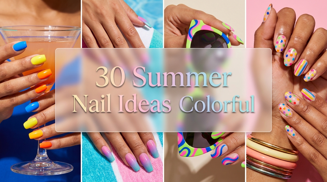 🌈 30 Showstopping Summer Nail Ideas Colorful That Pop