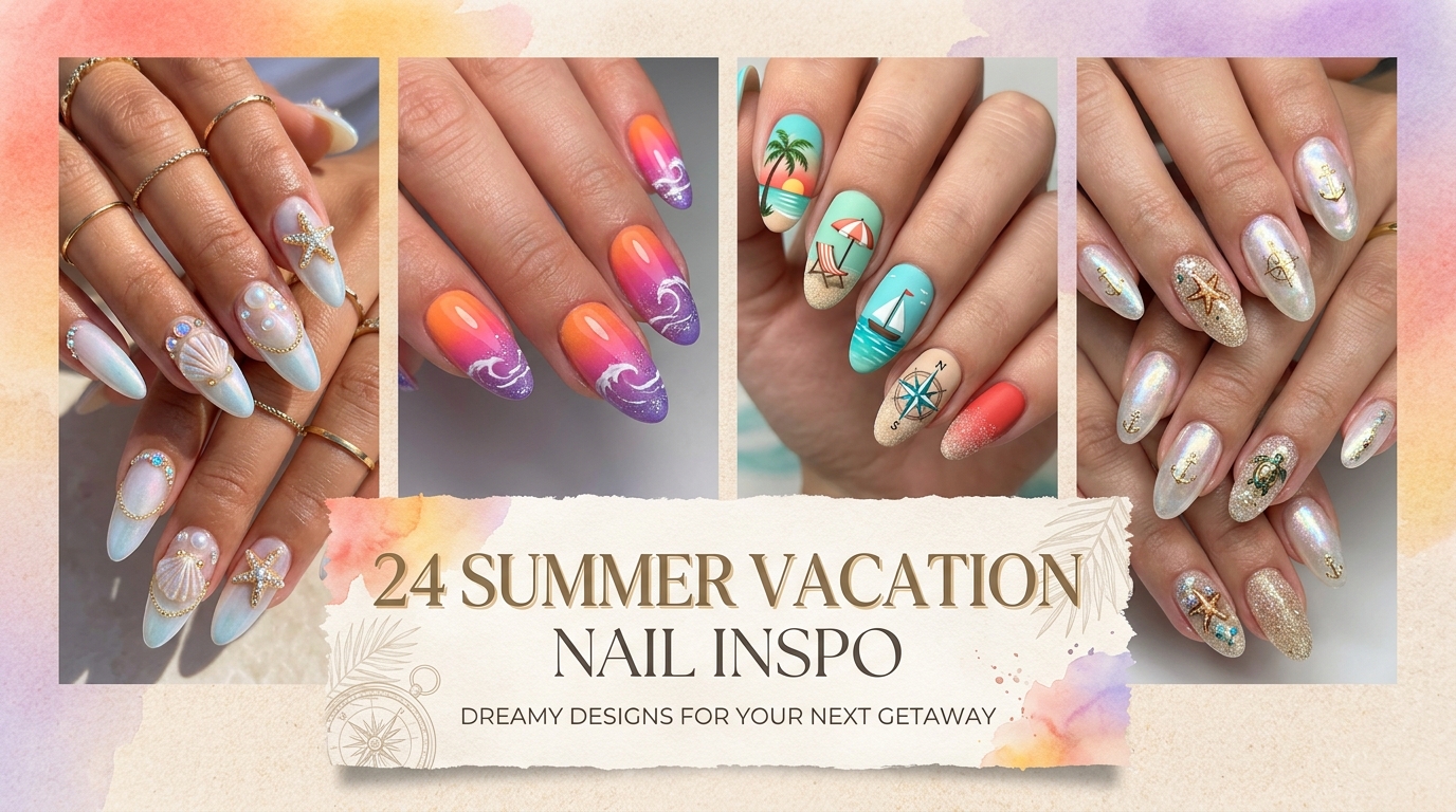 🏖️ 24 Vacation-Ready Summer Nail Inspo for Every Getaway