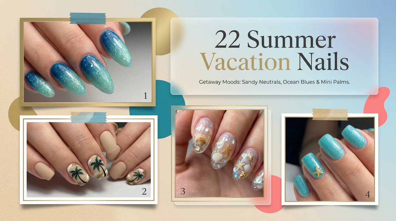 π΄ 22 Summer Vacation Nail Inspo to Match Every Destination