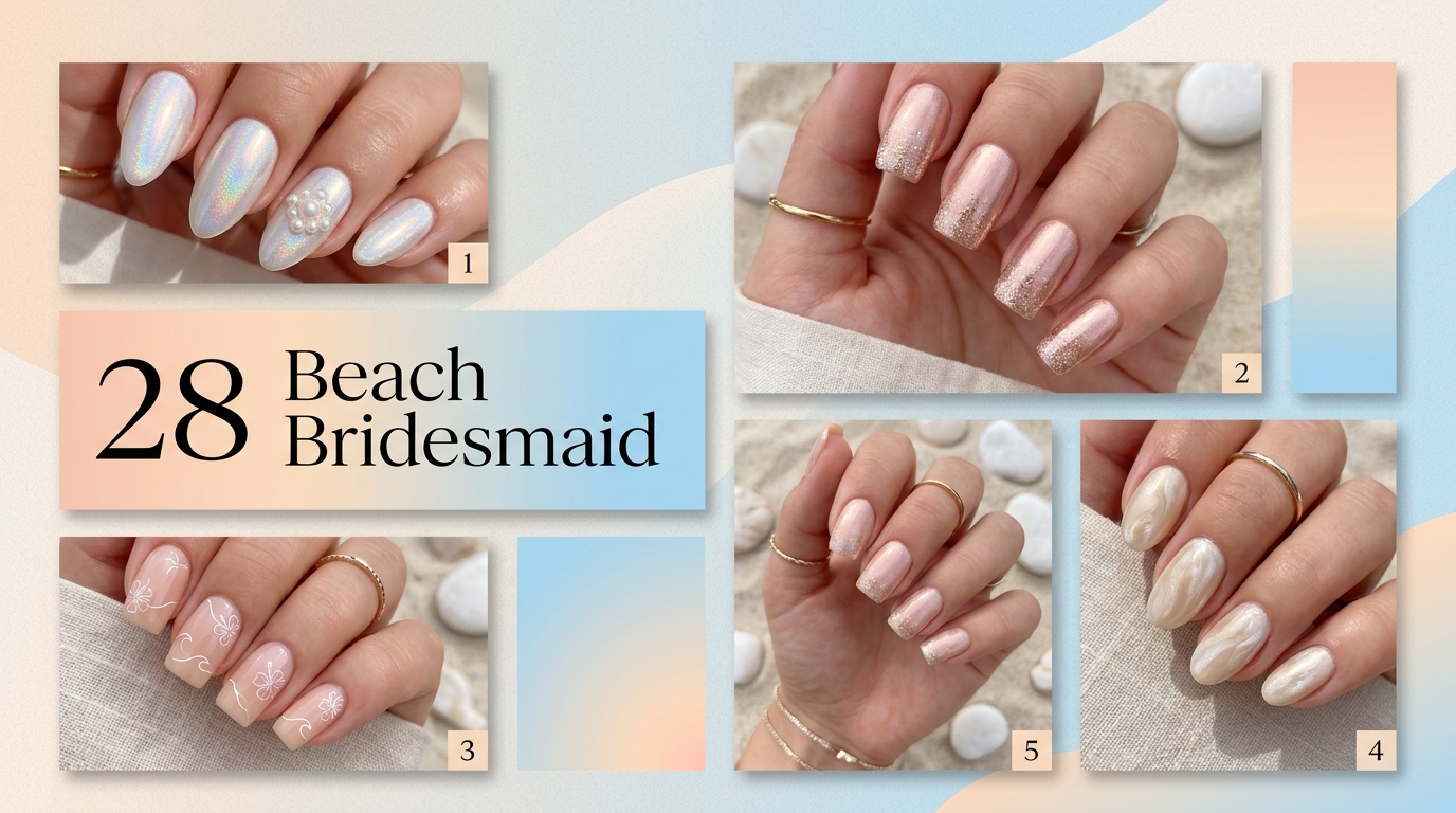 💍 28 Dreamy Beach Bridesmaid Nails That Steal the Show