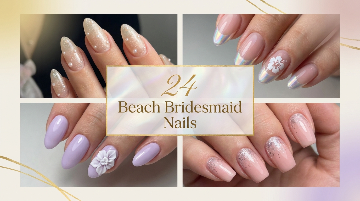 💍 24 Romantic Beach Bridesmaid Nails That Steal the Show