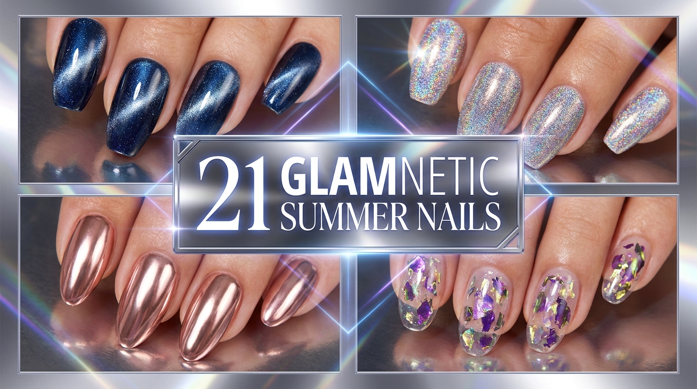 ✨ 21 Glamnetic Nails Summer Sets for Mirror-Shine Glam
