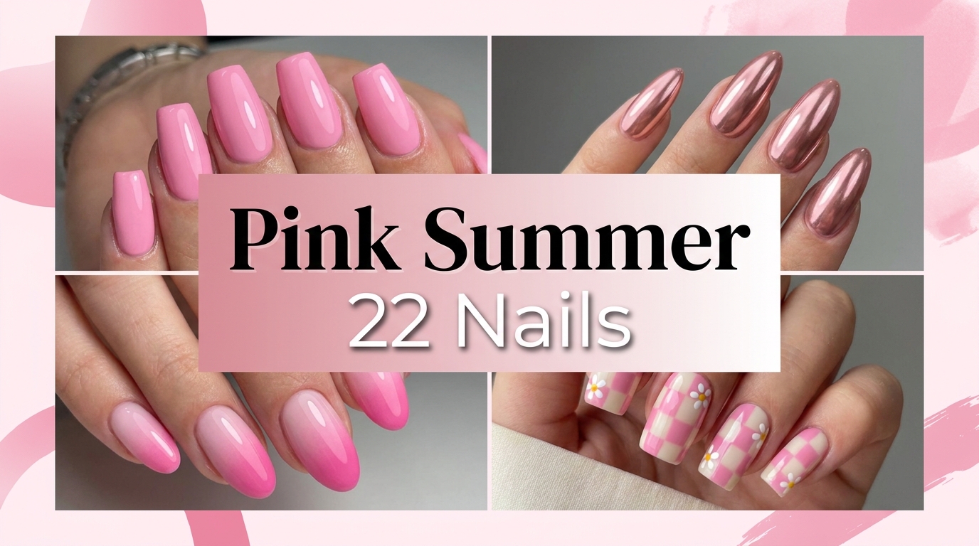 💖 22 Pink Summer Nails for Flirty Day-to-Night Looks