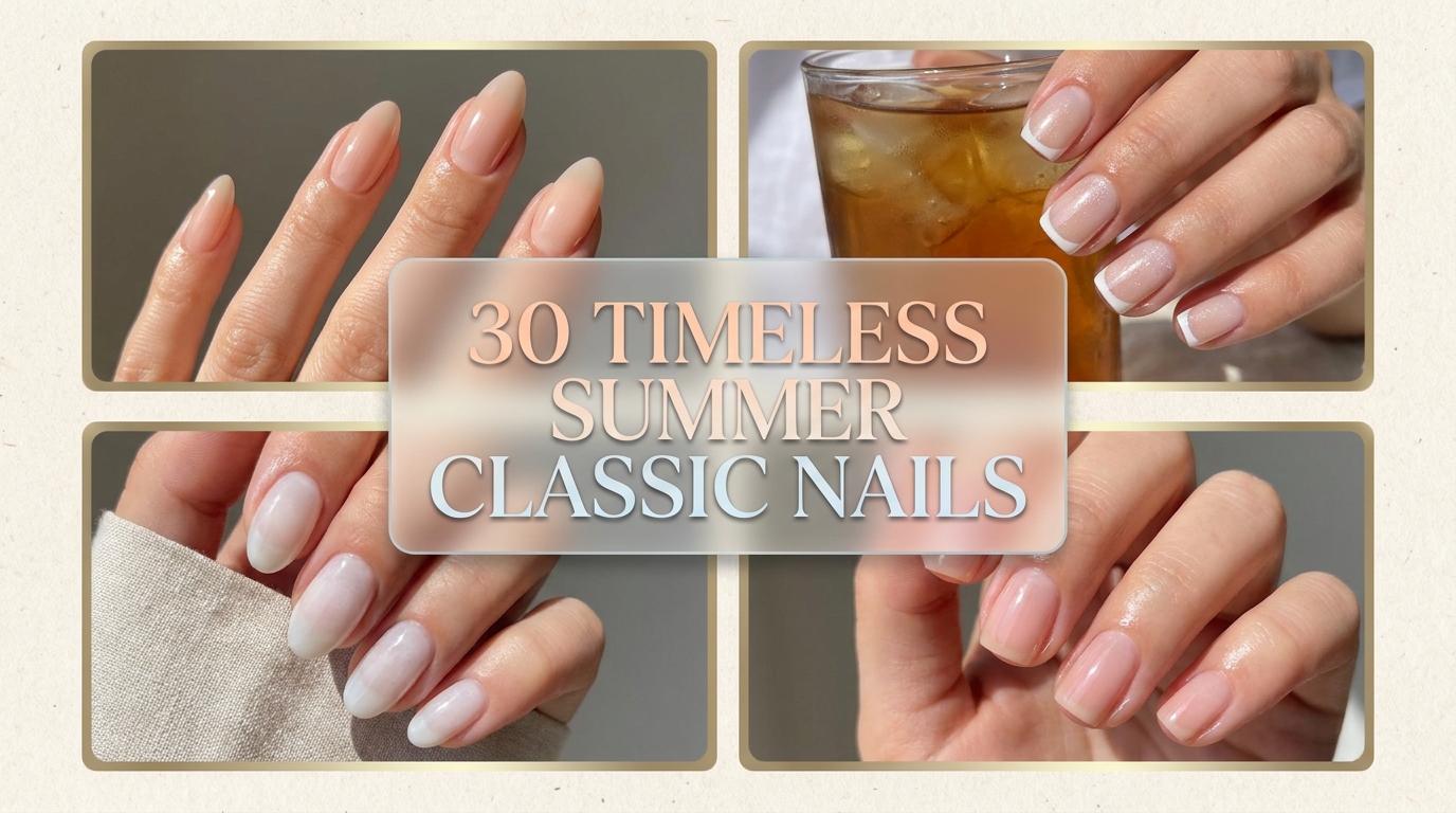 π 30 Timeless Summer Classic Nails That Feel Effortless