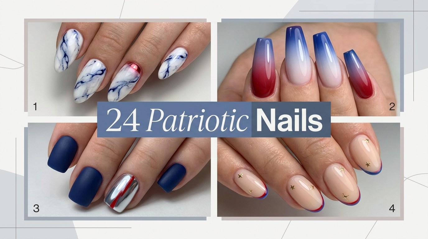 β 24 Trending Patriotic Nails That Feel Luxe Not Tacky