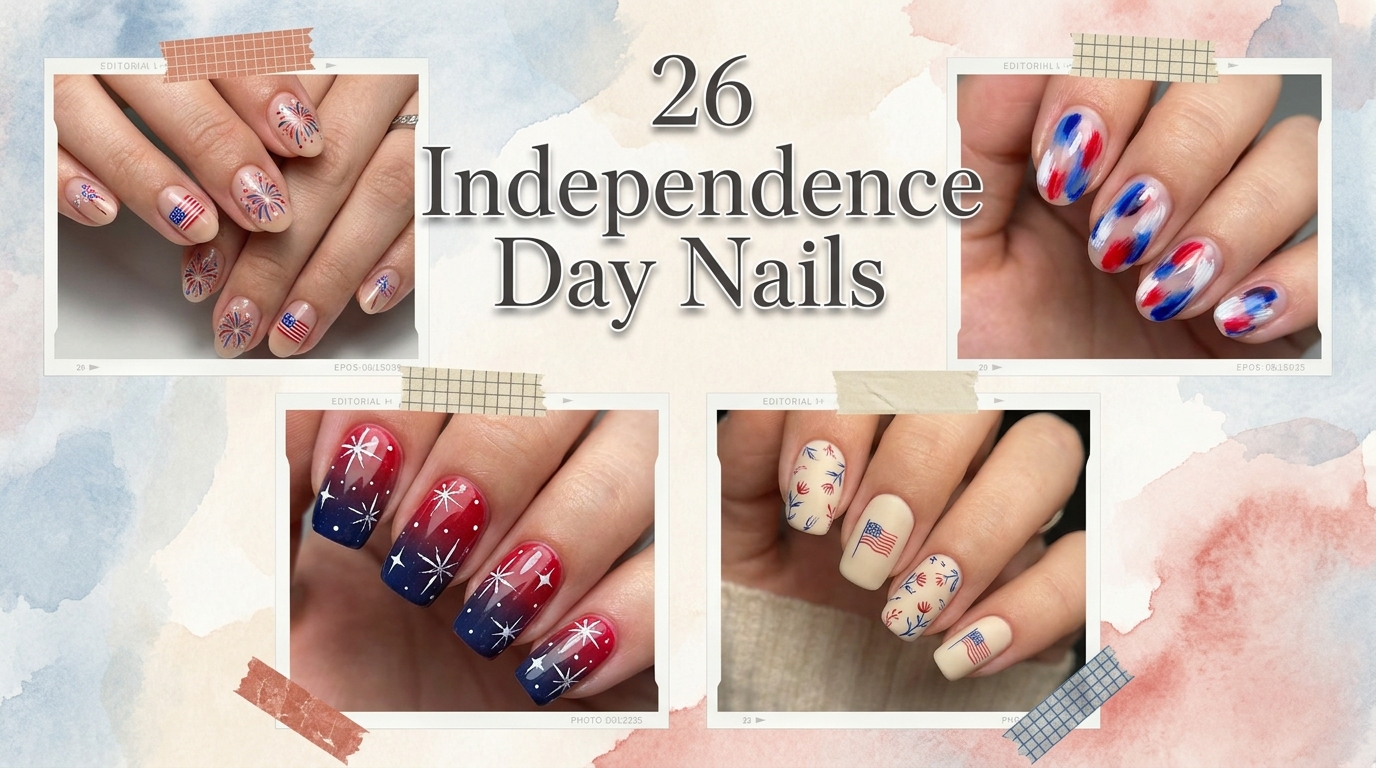 π 26 Independence Day Nails That Double as Mini Artworks