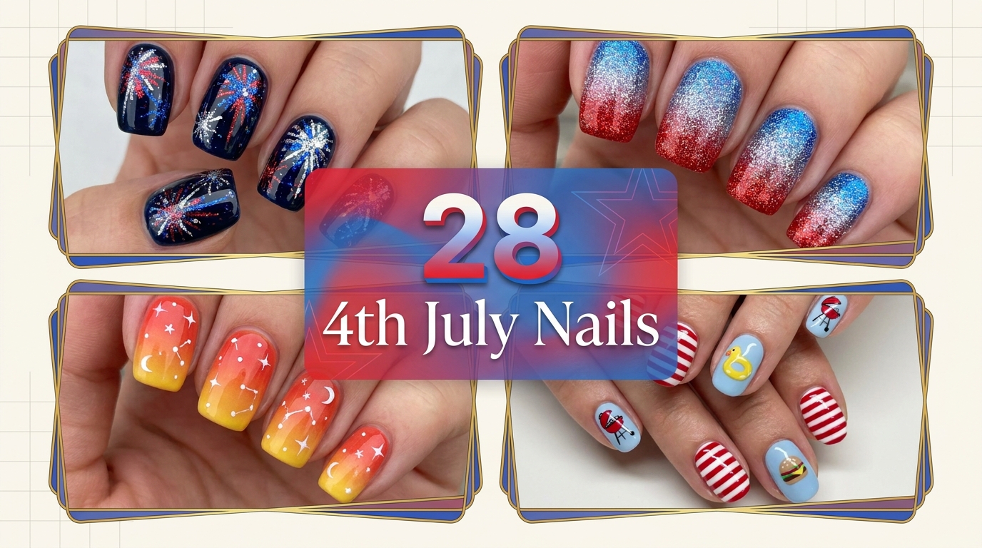 π 28 Show-Stopping 4th July Nails Youβll Save Now