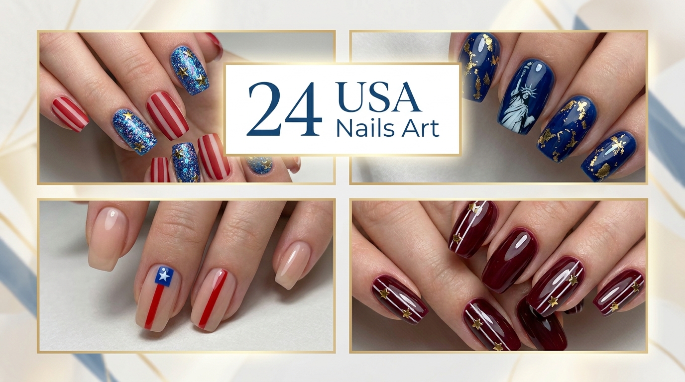 β 24 Bold USA Nails Art Designs Celebs Are Loving