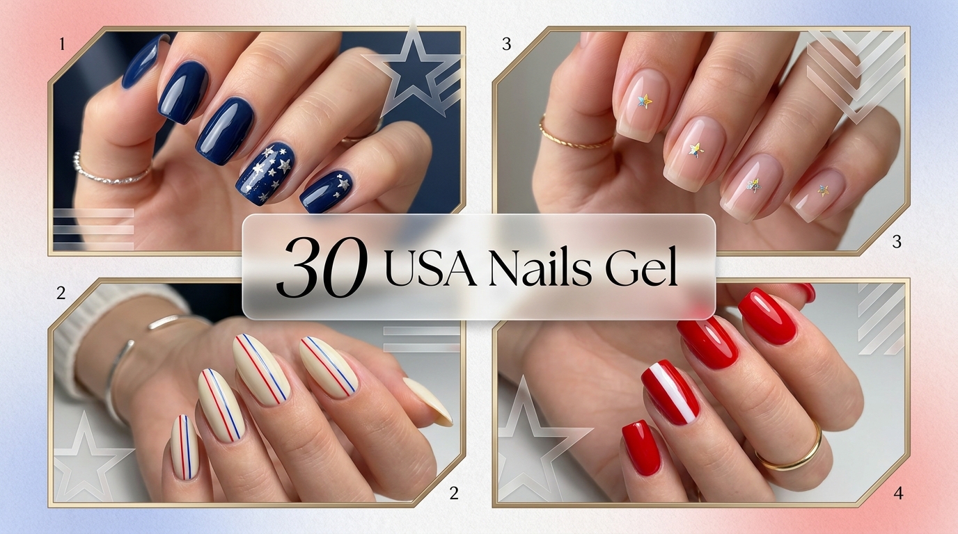 πΊπΈ 30 Show-Stopping usa nails gel Looks for Main Character Energy