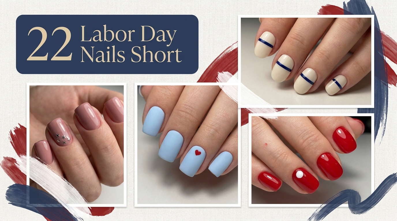 π 22 Cute labor day nails short Ideas for Chic Short Tips