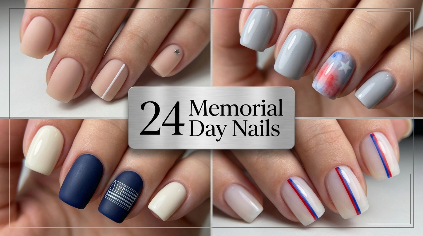πΊπΈ 24 Memorial Day Nails That Mix Respect and Style