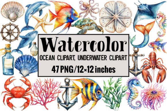 Underwater & Ocean PNG Clipart Collection