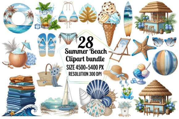 Ultimate Summer Beach Clipart Collection