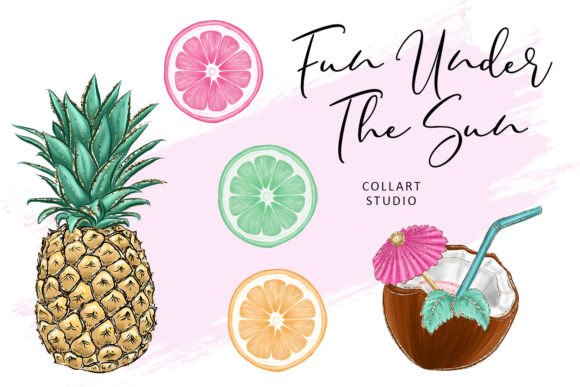 Hand-Drawn Summer Beach Clipart Collection