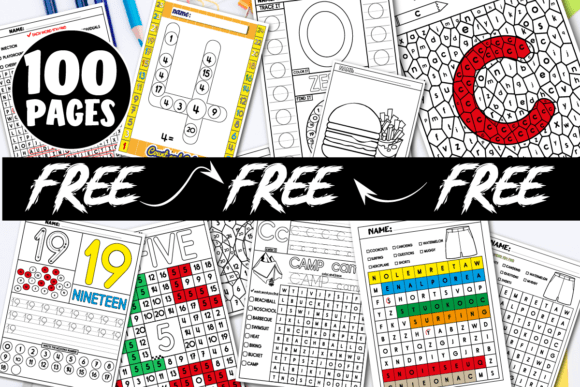 Summer Activities End-of-Year Printable Puzzle & Practice Pack