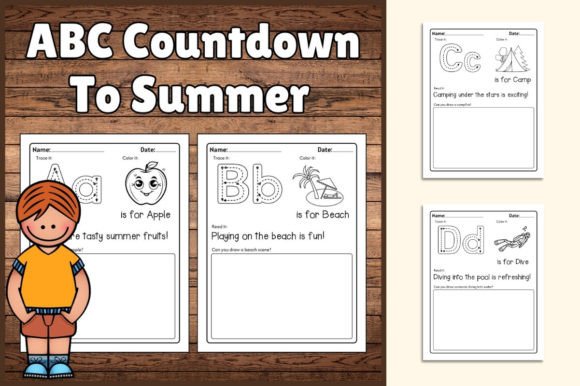 Countdown to Summer ABC Learning Workbook
