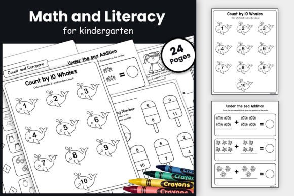 Summer-Themed Math & Literacy No-Prep Printable Worksheets