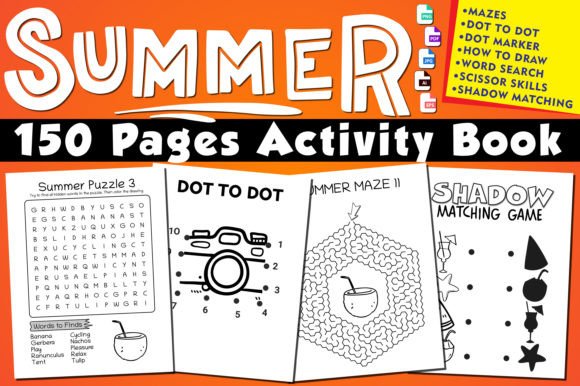 Summer Activity Book Interior Bundle