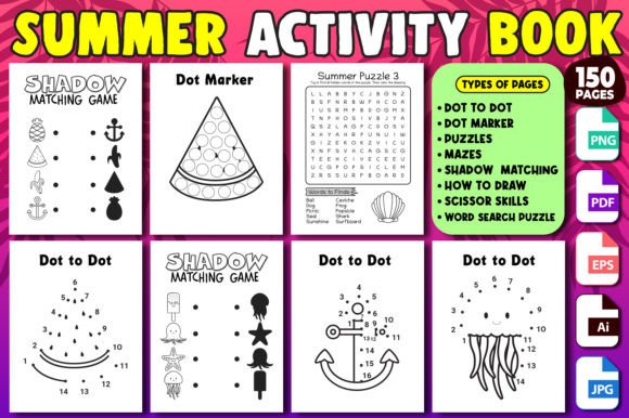 Summer Activity Book Printable Pages