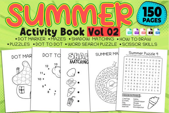 Summer Activity Book Interior Bundle