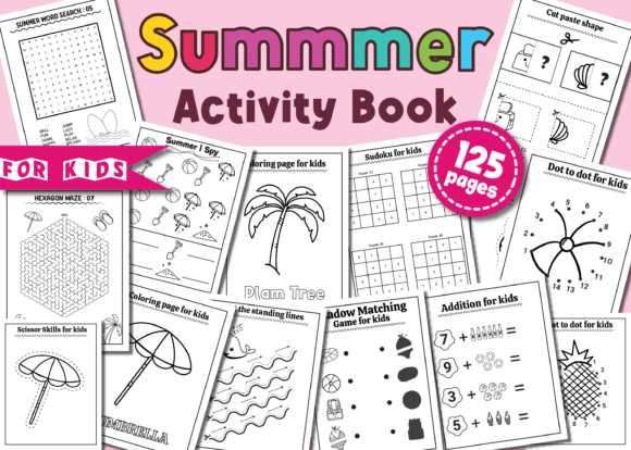 Summer Activity Book Pages Bundle