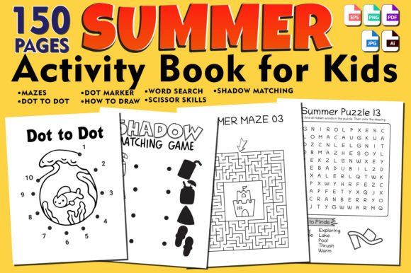 Summer Activity Book Interior Bundle