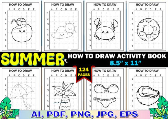 Summer Coloring Pages Drawing Book