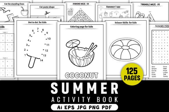Summer Activity Workbook: 125 Puzzle & Game Pages