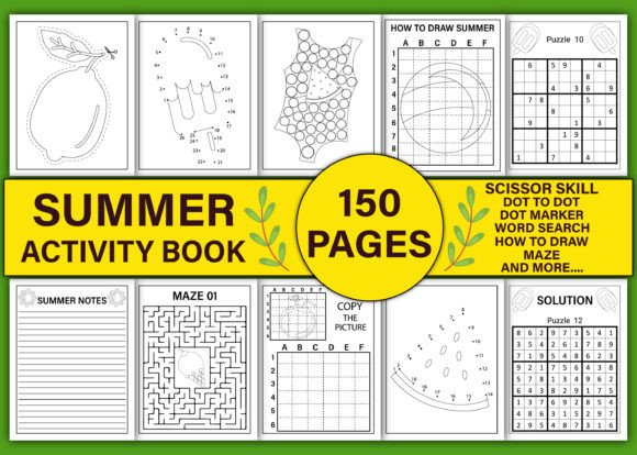Summer Activity Book Interior Bundle