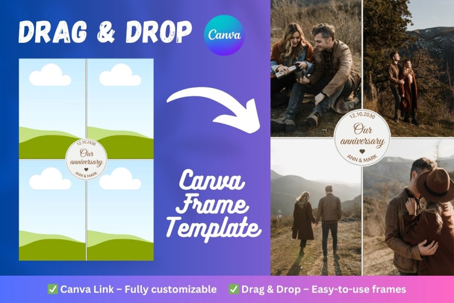 Customizable Photo Collage Template