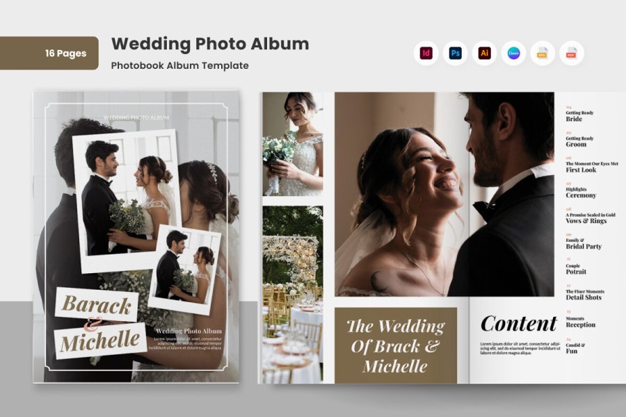 Modern Wedding Photo Album