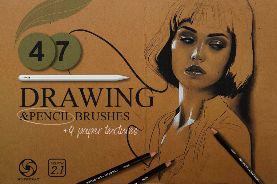 Drawing & Pencil Brushes for Procreate