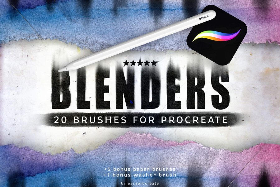 Procreate Blending Brush Set