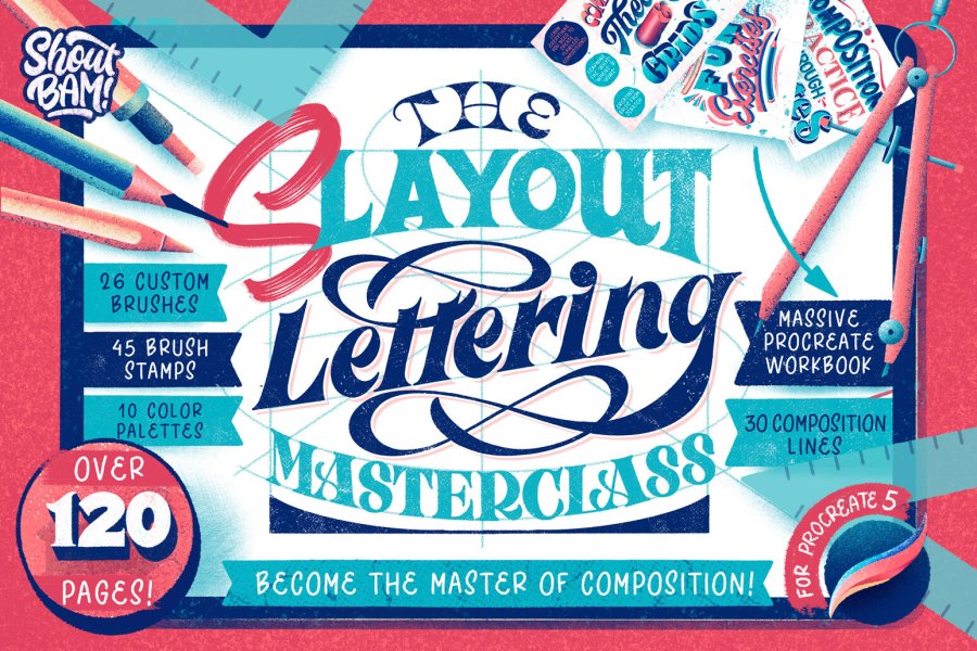 Slayout Lettering Layout Masterclass for Procreate