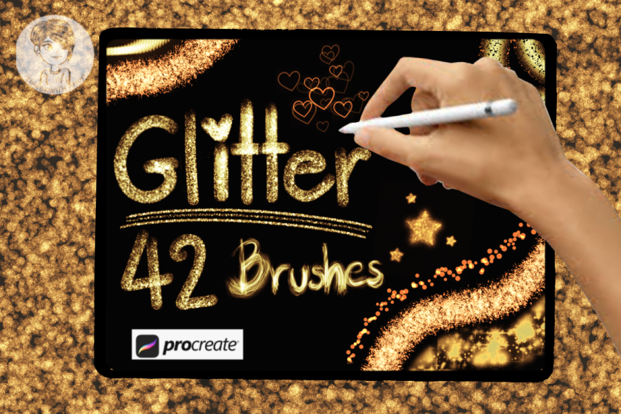 Glitter Brush Set for Procreate
