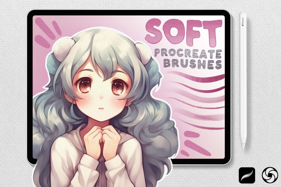 Procreate Sketch Soft Brush Set