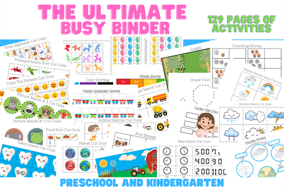 Ultimate Preschool Busy Binder Activity Pack