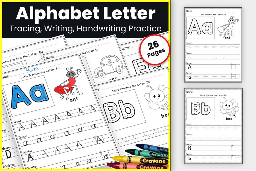 Alphabet Letter Tracing Worksheets