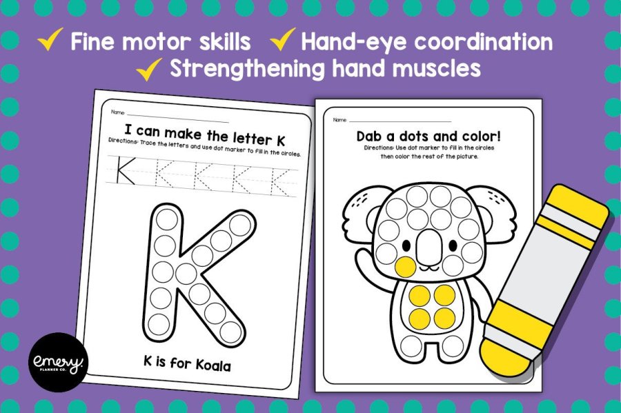 Alphabet Animals A–Z Dot Marker Worksheets