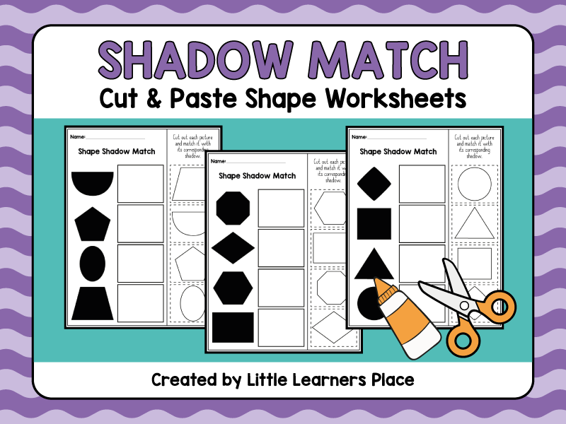 Shape Shadow Matching Worksheets