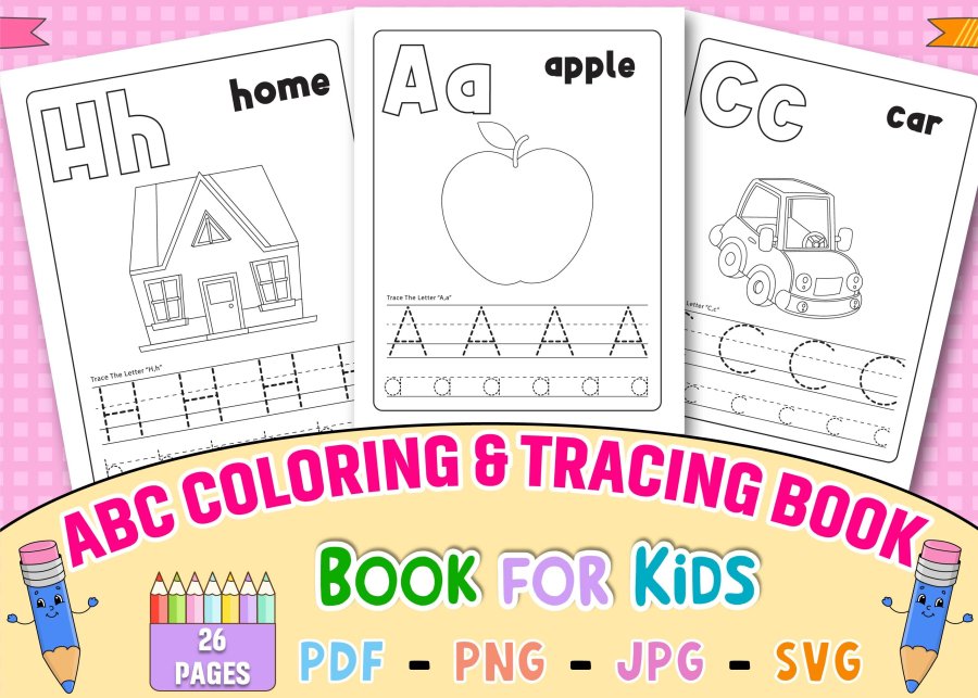 Big Fun ABC Trace & Learn Coloring Book