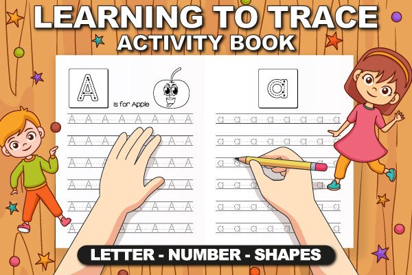 Learning to Trace Handwriting Workbook: Letters, Numbers & Shapes