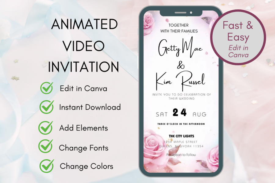 Animated Wedding Invitation Video
