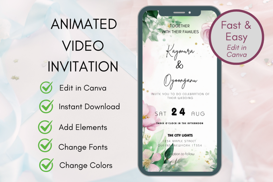 Animated Wedding Video Invitation