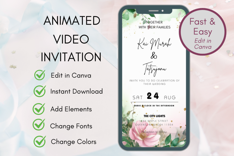 Animated Video Wedding Invitation Template