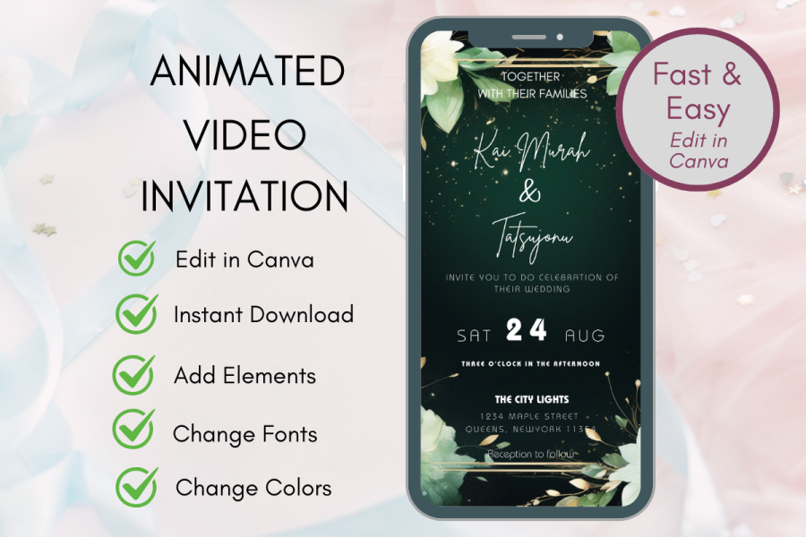 Animated Video Wedding Invitation Template