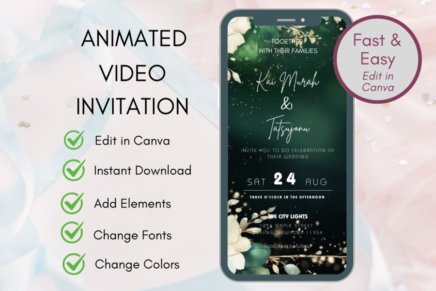 Sophisticated Animated Wedding Invitations